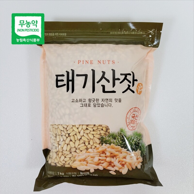 강원더몰,국내산 태기산잣(1kg) 황잣 백잣