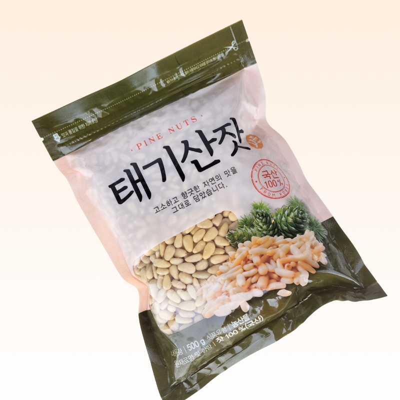 횡성몰,국내산 태기산잣(500g) 황잣 백잣