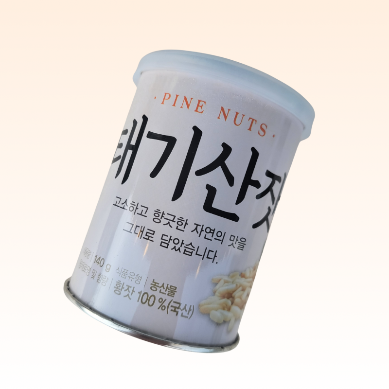강원더몰,국내산 태기산잣 캔잣(140g x 1캔) 황잣 백잣