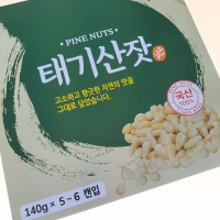 국내산 태기산잣 잣선물세트 5캔 700g 황잣 백잣 견과류 산지직송